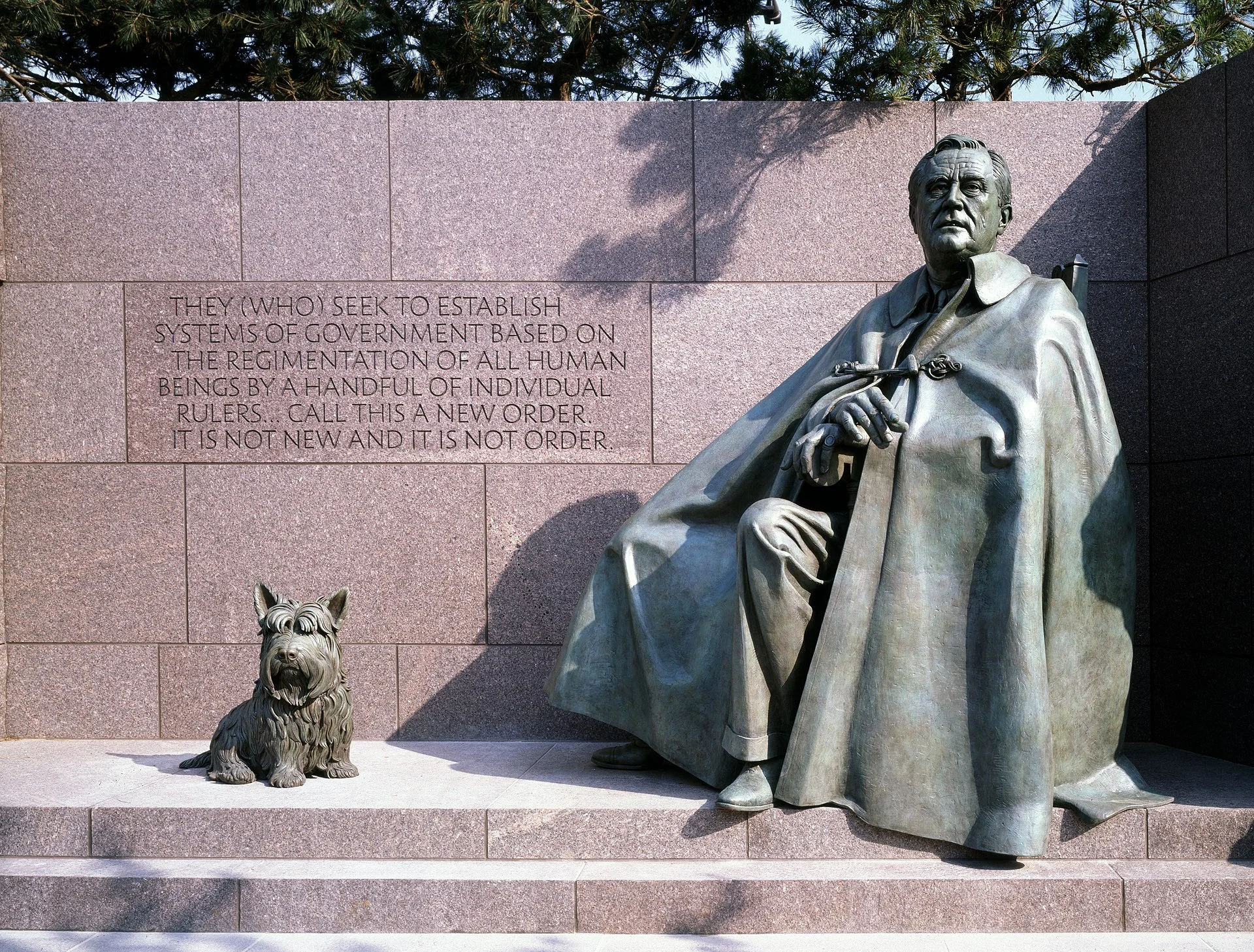 Pomnik Franklina Delano Roosevelta i jego psa Fali 