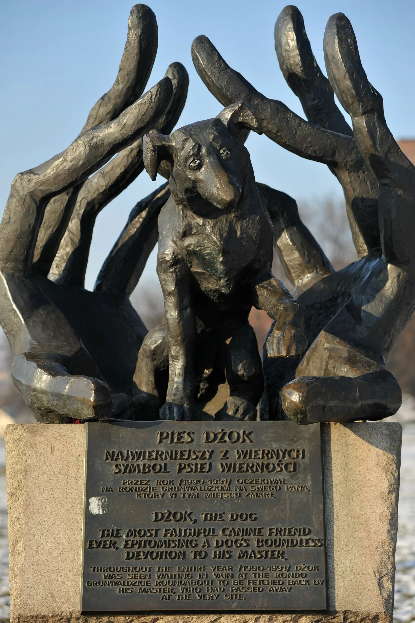 Pomnik psa Dżoka w Krakowie Pomnik psa Dżoka w Krakowie