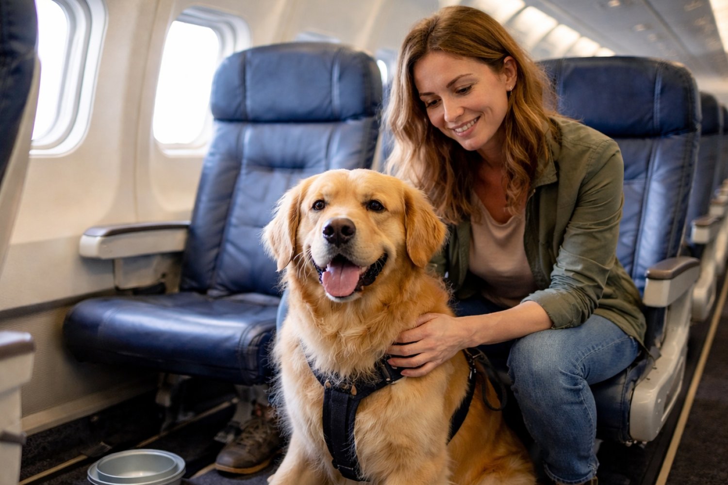 Włoski przewoźnik ITA Airways wprowadził usługę "Large Pet Friendly", dzięki której duże psy mogą odbyć podróż samolotem, przebywając w pobliżu swoich właścicieli w kabinie pasażerskiej przez cały lot.