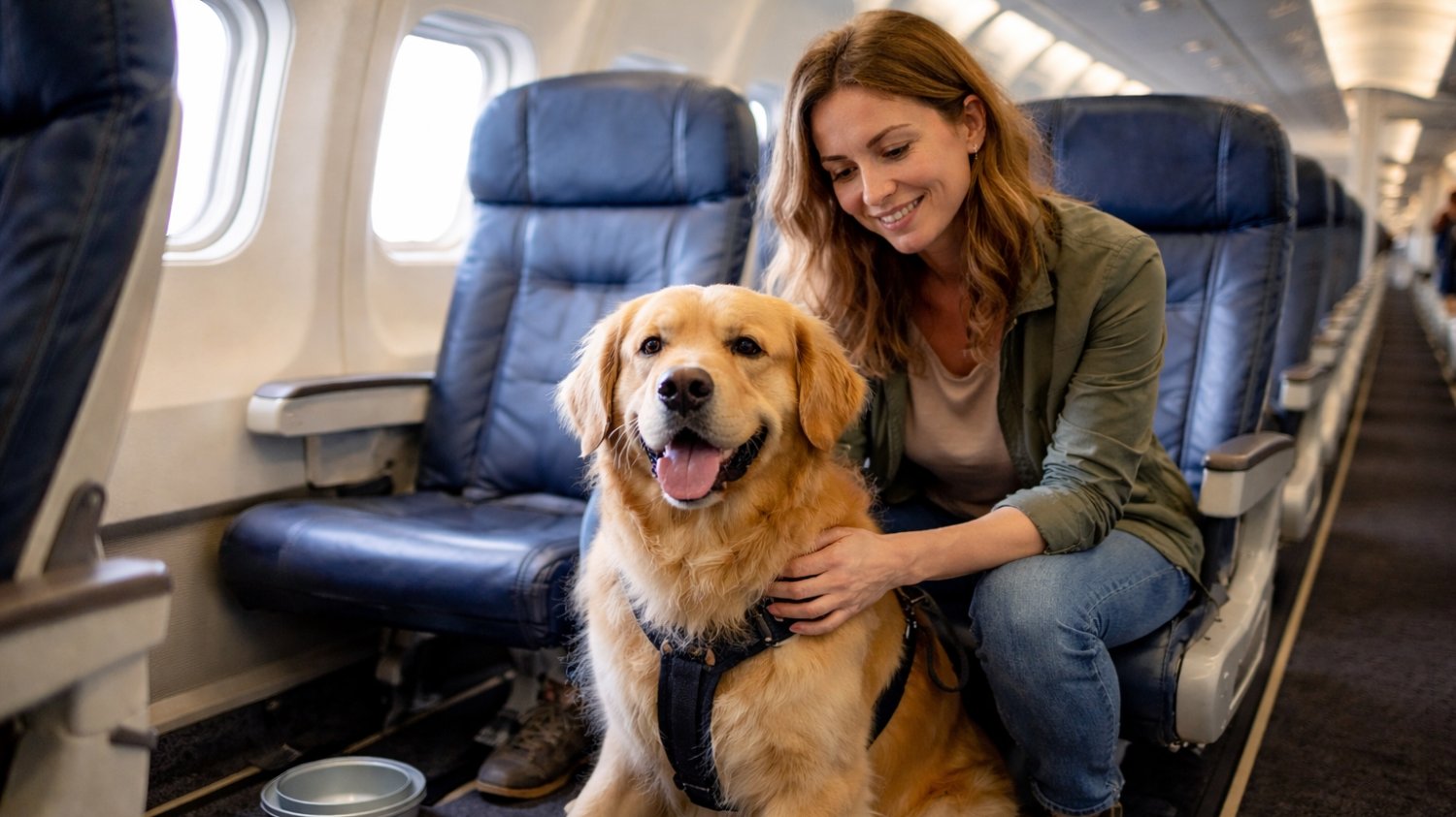Włoski przewoźnik ITA Airways wprowadził usługę "Large Pet Friendly", dzięki której duże psy mogą odbyć podróż samolotem, przebywając w pobliżu swoich właścicieli w kabinie pasażerskiej przez cały lot.