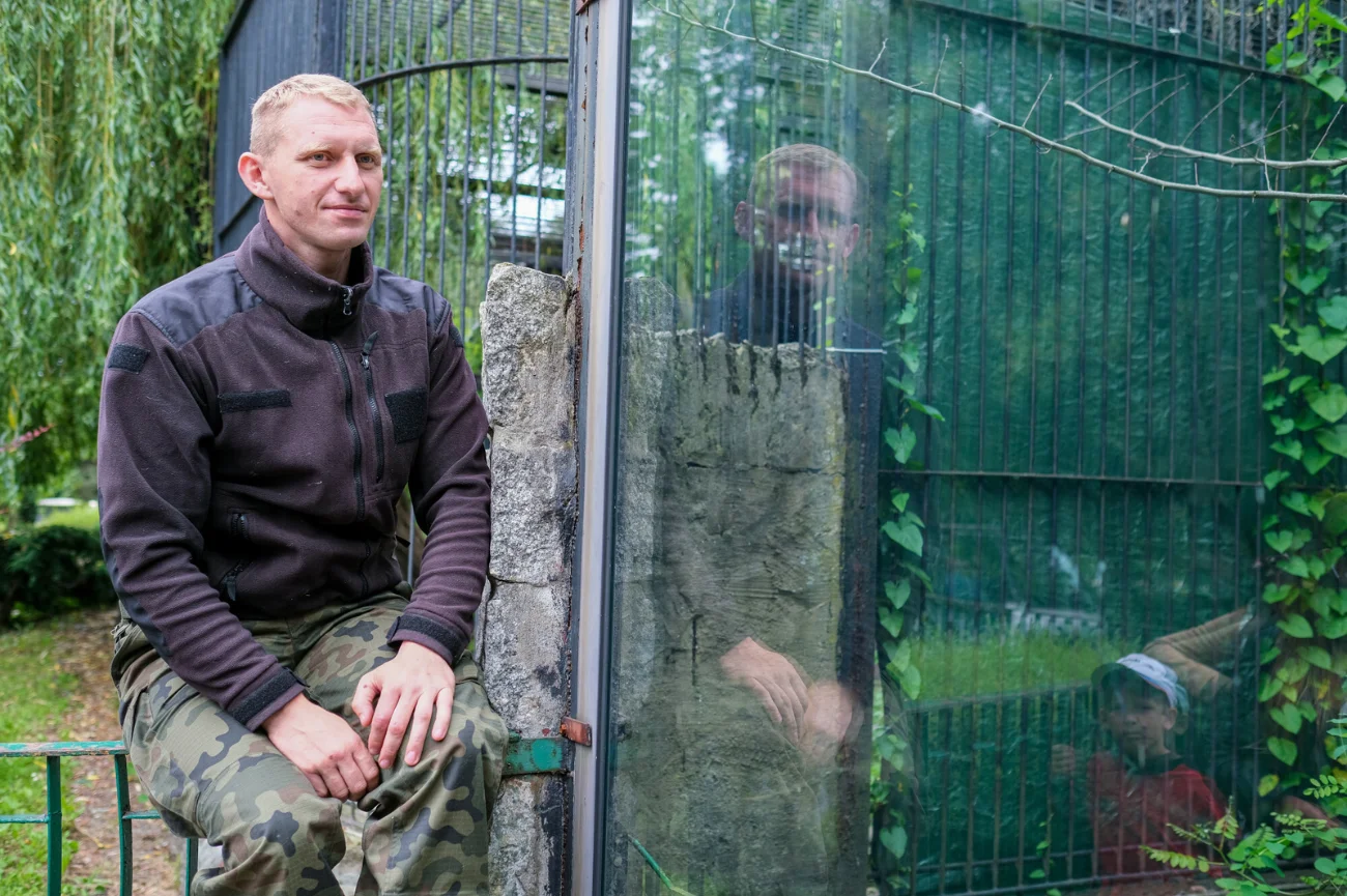 Kamil Stanek w śląskim zoo w Chorzowie