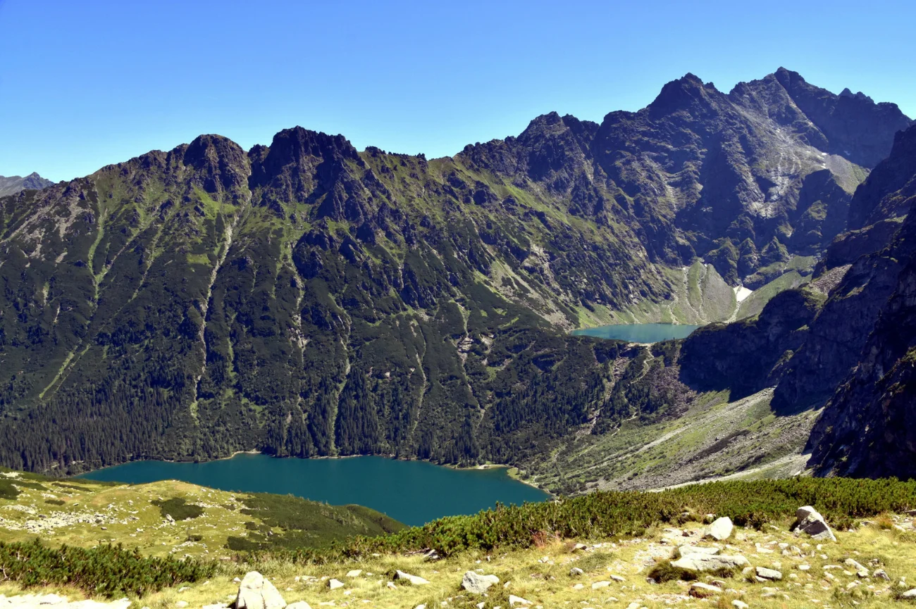 Rysy, Tatry, szlak na najwyzszy szczyt w Polsce, Morskie Oko i Czarny Staw