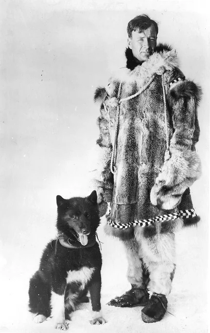 Młody Balto ze swoim opiekunem Gunnerem Kassonem Młody Balto ze swoim opiekunem Gunnerem Kassonem