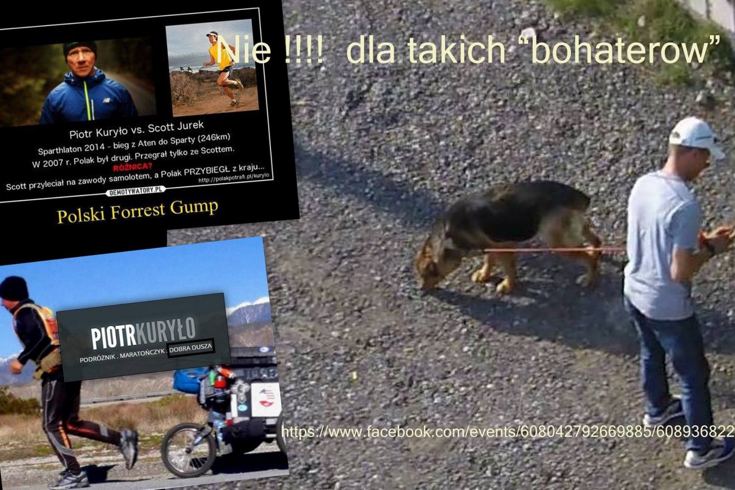 Zachowanie maratończyka ostro krytykują internauci.