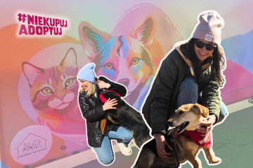 Akcja schroniska na Paluchu – Adoptuj Warszawiaka. Akcja Adoptuj Warszawiaka, Park Szczęśliwicki, Warszawa 2025.