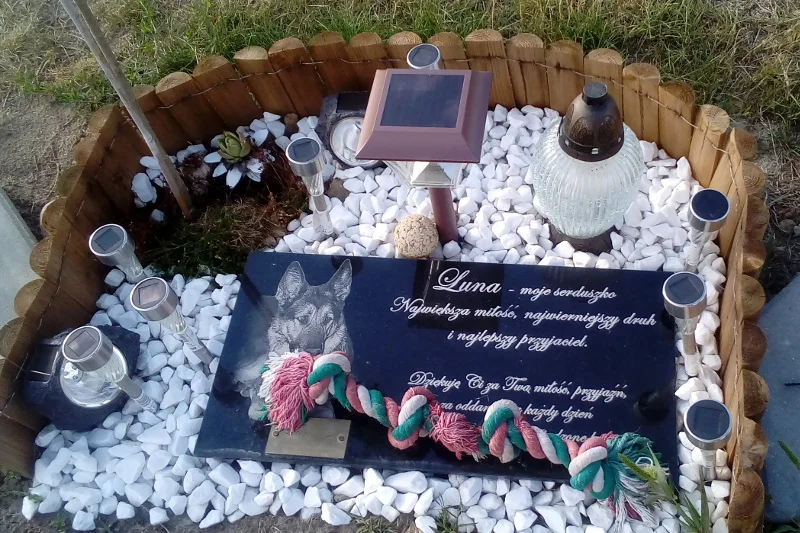 Wizerunek zwierzęcia, wymyślna dedykacja – to pojawia się na wielu nagrobkach z kamiennej płyty.