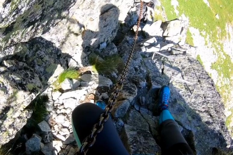 Właściciel zabrał psa na Orlą Perć. Zwierzę miało całe łapy we krwi, która zostawała na kamieniach.