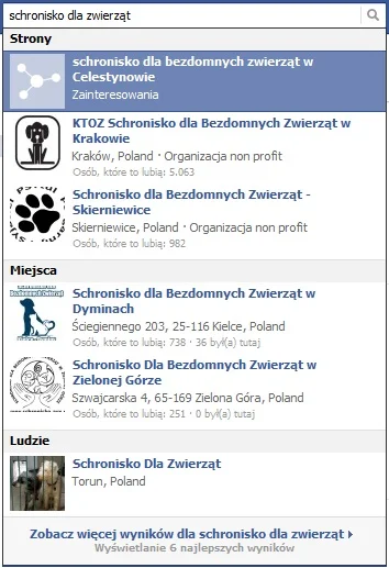 Początek długiej listy profili schronisk dla zwierząt