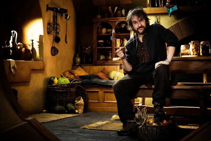 Peter Jackson, reżyser "Hobbita", na planie filmu