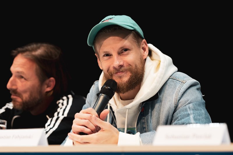 Sebastian Fabijański promuje film "Psy 3. W imię zasad".