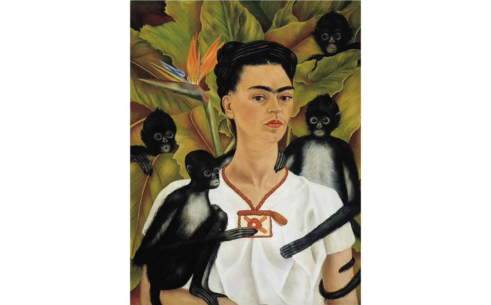 "Autoportret z małpami", Frida Kahlo (1943)